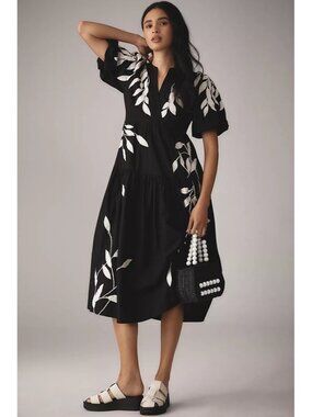 anthropologie black dress white flower And White for Sale up to 90% Off: Poshmark What To Wear With Size:S | in stock fitness